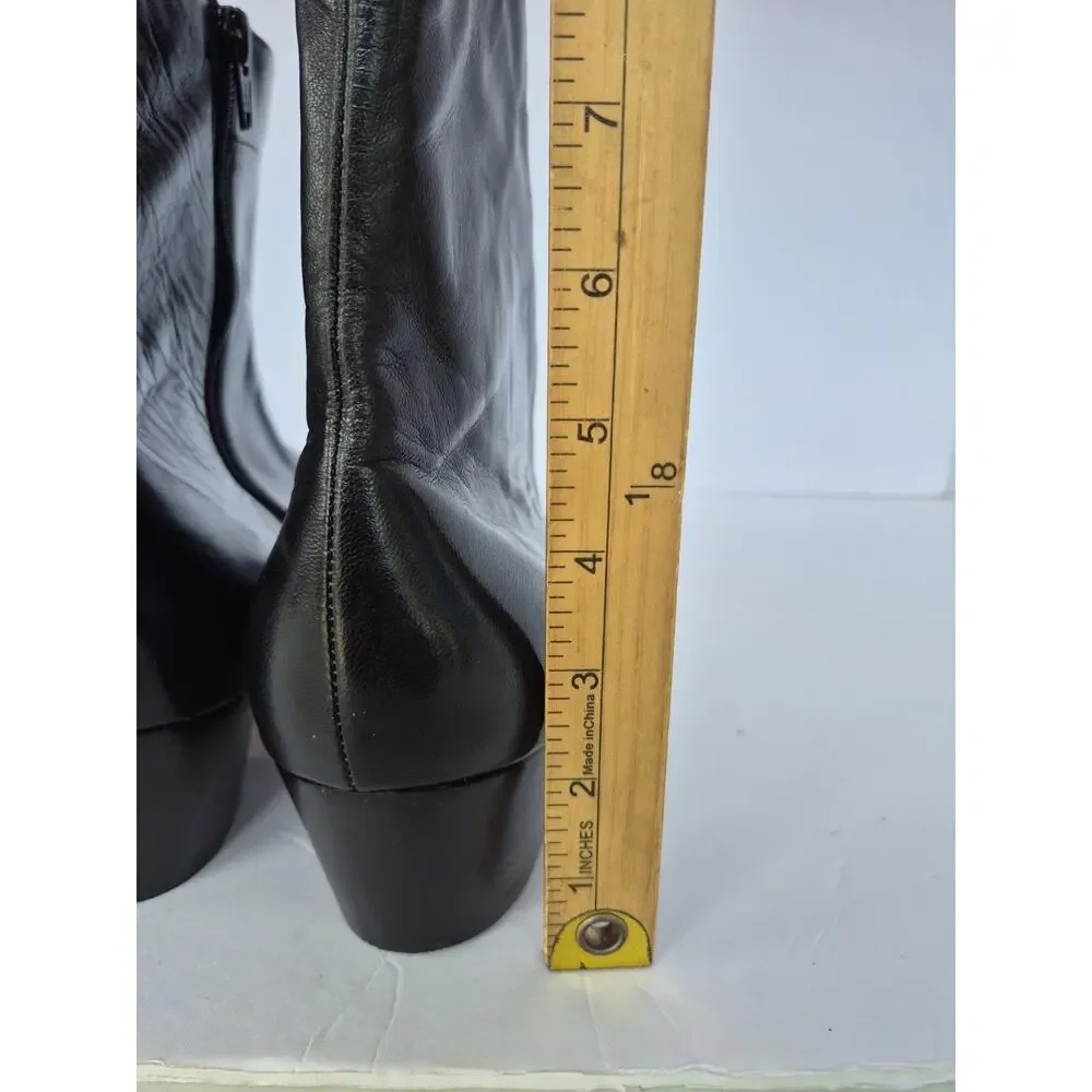 Giorgio Brutini Mens 13 M Calloway Beatle Side Zip Dress Boots Black Leather EUC